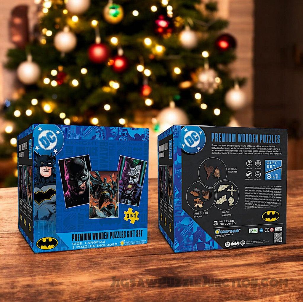 3-Pack BATMAN AND THE JOKER™ - Wooden Jigsaw Puzzle Gift Set + Extra $30 Off