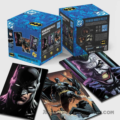 3-Pack BATMAN AND THE JOKER™ - Wooden Jigsaw Puzzle Gift Set + Extra $30 Off