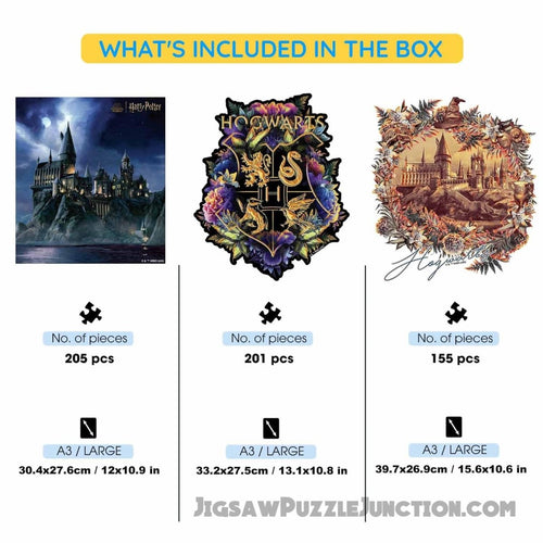 3-Pack HARRY POTTER™ - Wooden Jigsaw Puzzle Gift Set + Extra $20 OFF