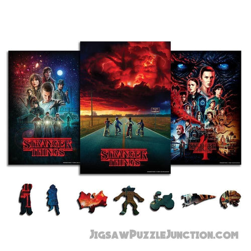 3-Pack Stranger Things™ - Wooden Jigsaw Puzzle SetBy Jigsaw Puzzle Junction