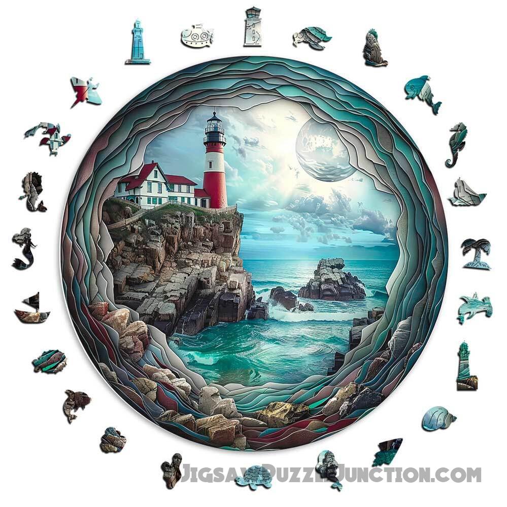 3D Dreamy Lighthouse - Jigsaw Puzzle