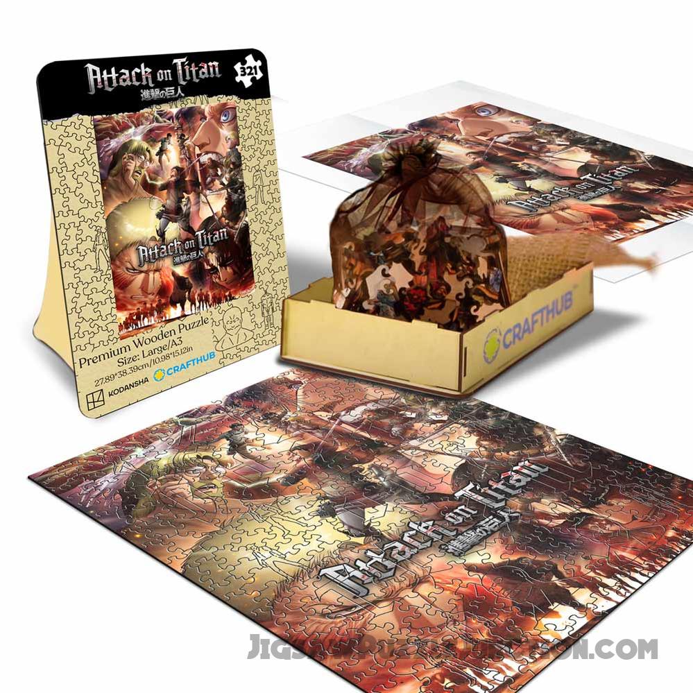 Assault on the Titan - Wooden Jigsaw Puzzle