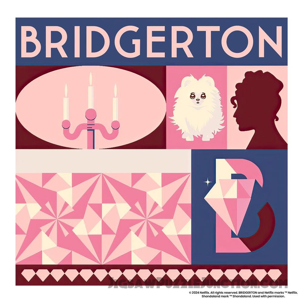 Bridgerton Motifs - Wooden Jigsaw PuzzleBy Jigsaw Puzzle Junction