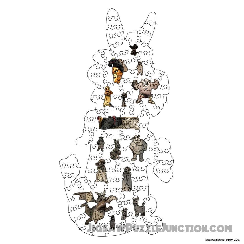 Donkey & Puss - Wooden Jigsaw Puzzle