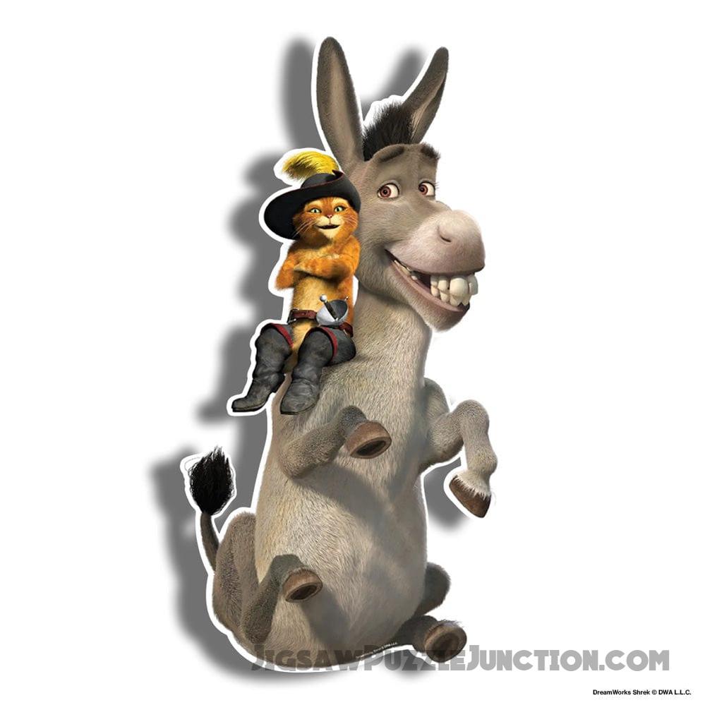 Donkey & Puss - Wooden Jigsaw PuzzleBy Jigsaw Puzzle Junction