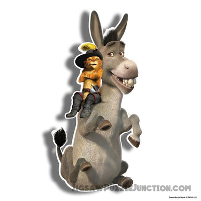 Donkey & Puss - Wooden Jigsaw Puzzle