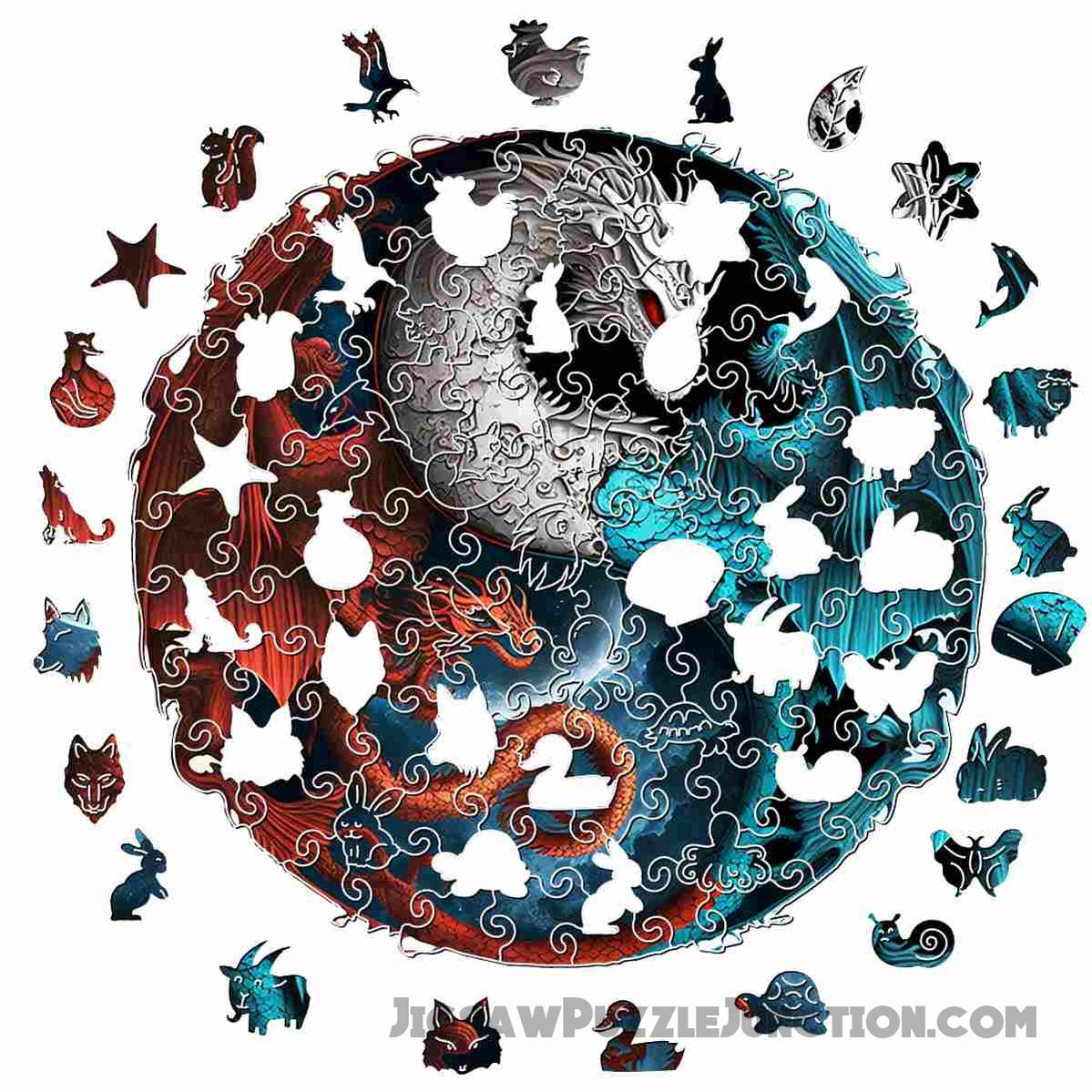 Dragons Yin Yang - Jigsaw Puzzle