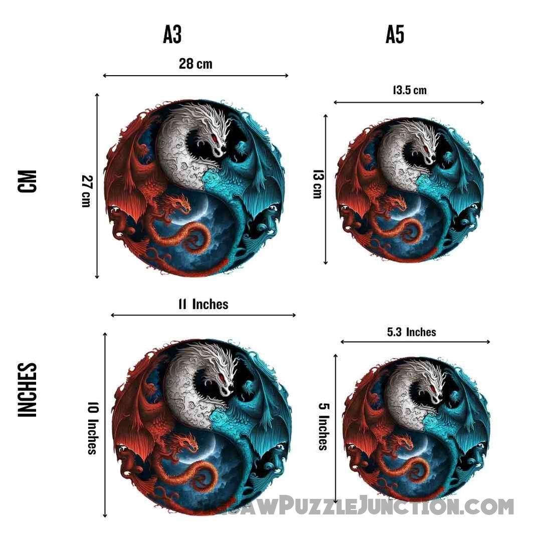 Dragons Yin Yang - Jigsaw Puzzle