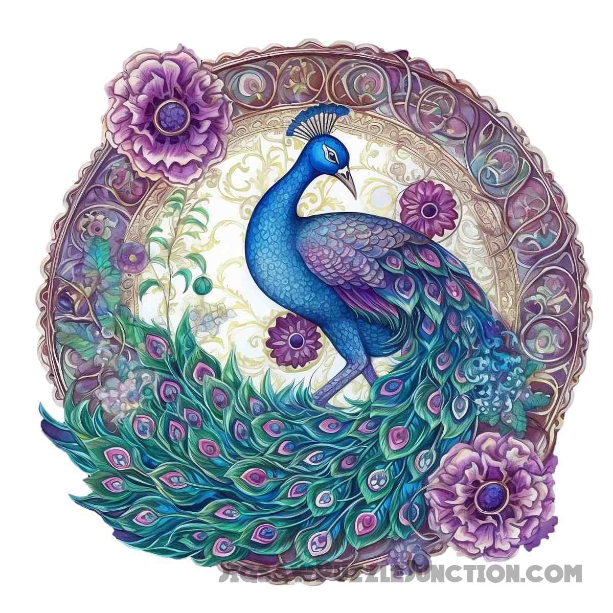 Enchanted Feather Peacock - Jigsaw PuzzleBy Jigsaw Puzzle Junction