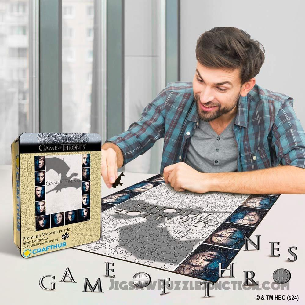 Faces of Westeros - Wooden Jigsaw Puzzle