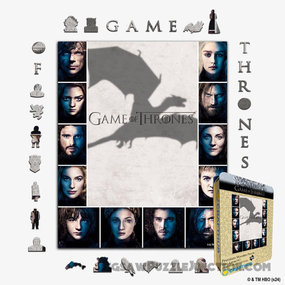 Faces of Westeros - Wooden Jigsaw Puzzle