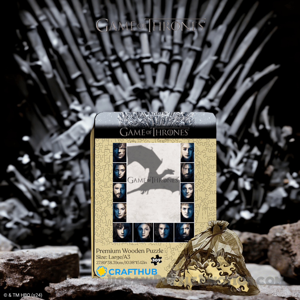 Faces of Westeros - Wooden Jigsaw PuzzleBy Jigsaw Puzzle Junction