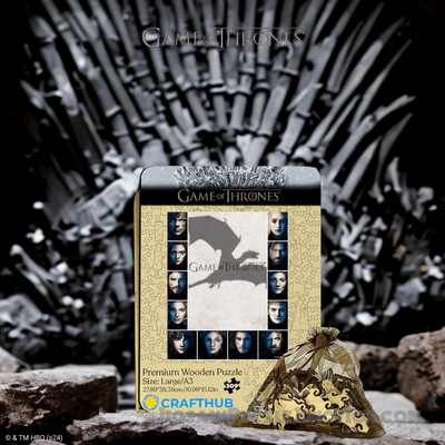 Faces of Westeros - Wooden Jigsaw Puzzle
