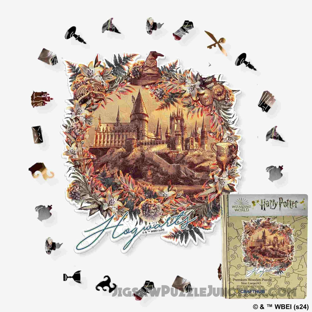 Harry Potter - Hogwarts Castle - Utilitarian Romance Wooden Jigsaw PuzzleBy Jigsaw Puzzle Junction