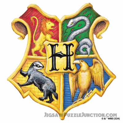 Harry Potter - Hogwarts Crests Wooden Jigsaw Puzzle