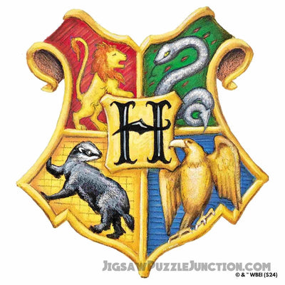 Harry Potter - Hogwarts Crests Wooden Jigsaw Puzzle
