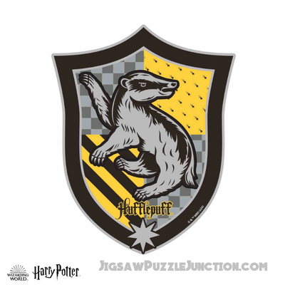 Harry Potter - Hufflepuff Crest - House Prides Wooden Jigsaw Puzzle