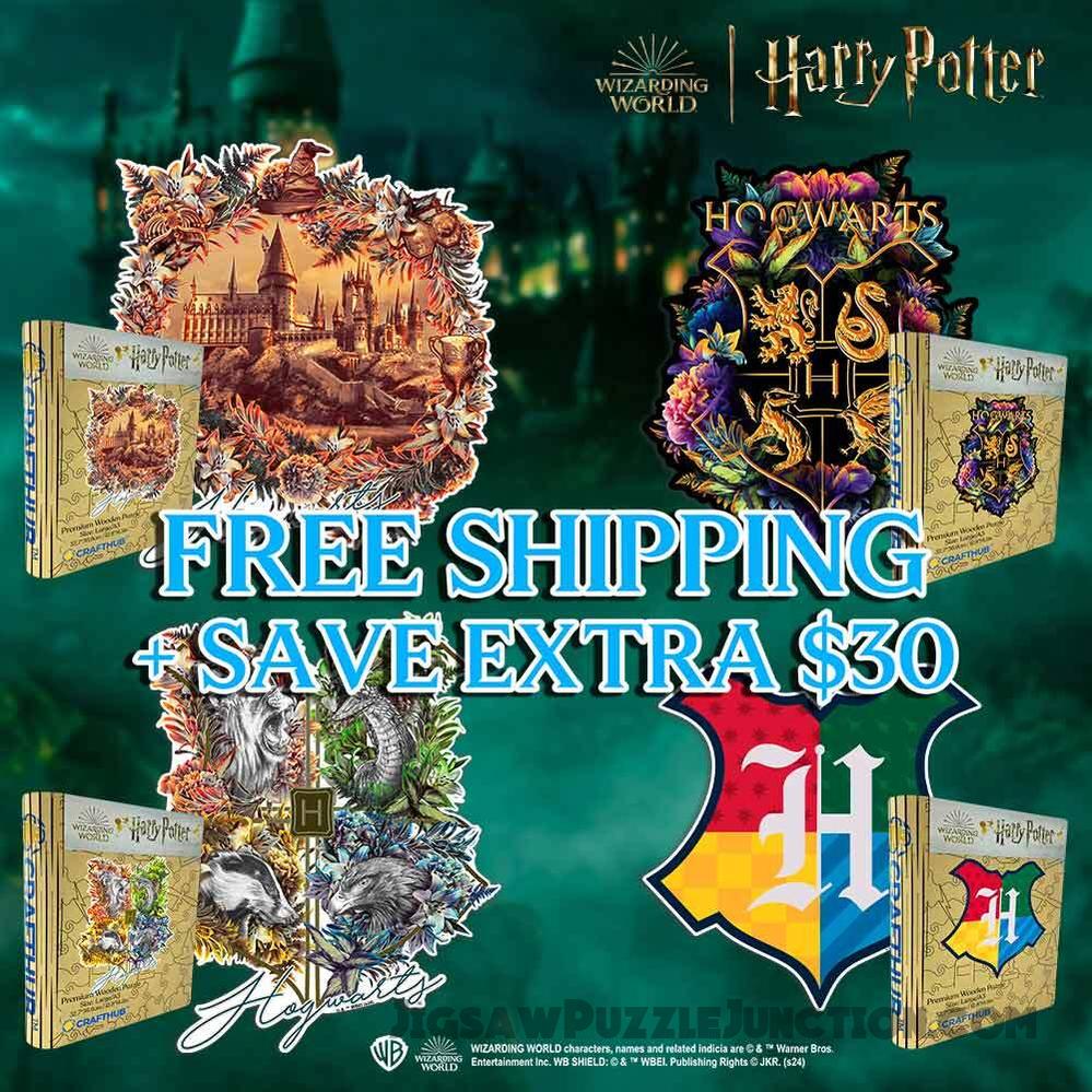Harry Potter: Top 4 Bestselling Wooden Jigsaw Puzzles
