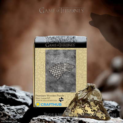 House Stark of Winterfell - Wooden Jigsaw Puzzle
