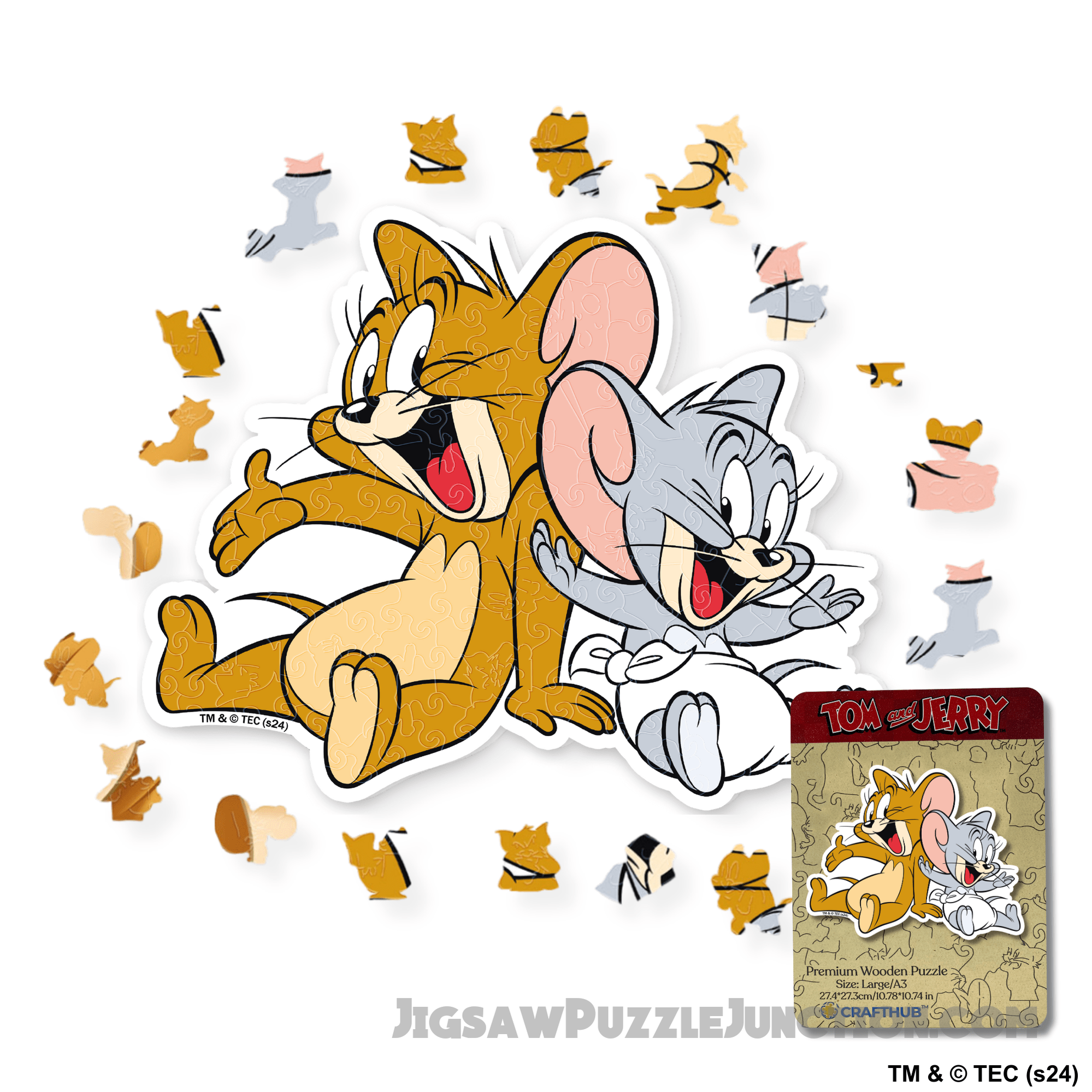Jerry & Tuffy Wooden Jigsaw PuzzleBy Jigsaw Puzzle Junction