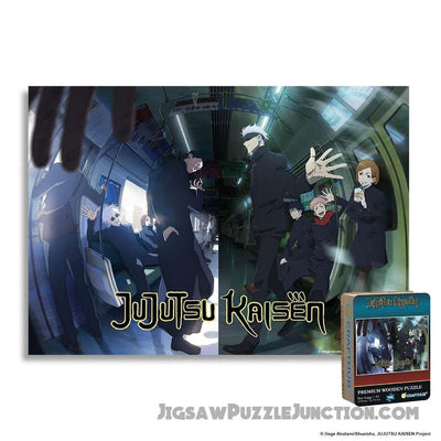 Jujutsu Subway Team - Wooden Jigsaw Puzzle
