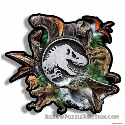 Jurassic Icons - Wooden Jigsaw Puzzle