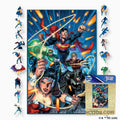 Justice League Heroes Assemble - The Battle Begins Wooden Jigsaw Puzzle