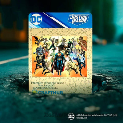 Justice League Super-Hero Wooden Jigsaw Puzzle