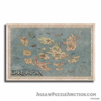 Map of the Dragon World - Wooden Jigsaw Puzzle