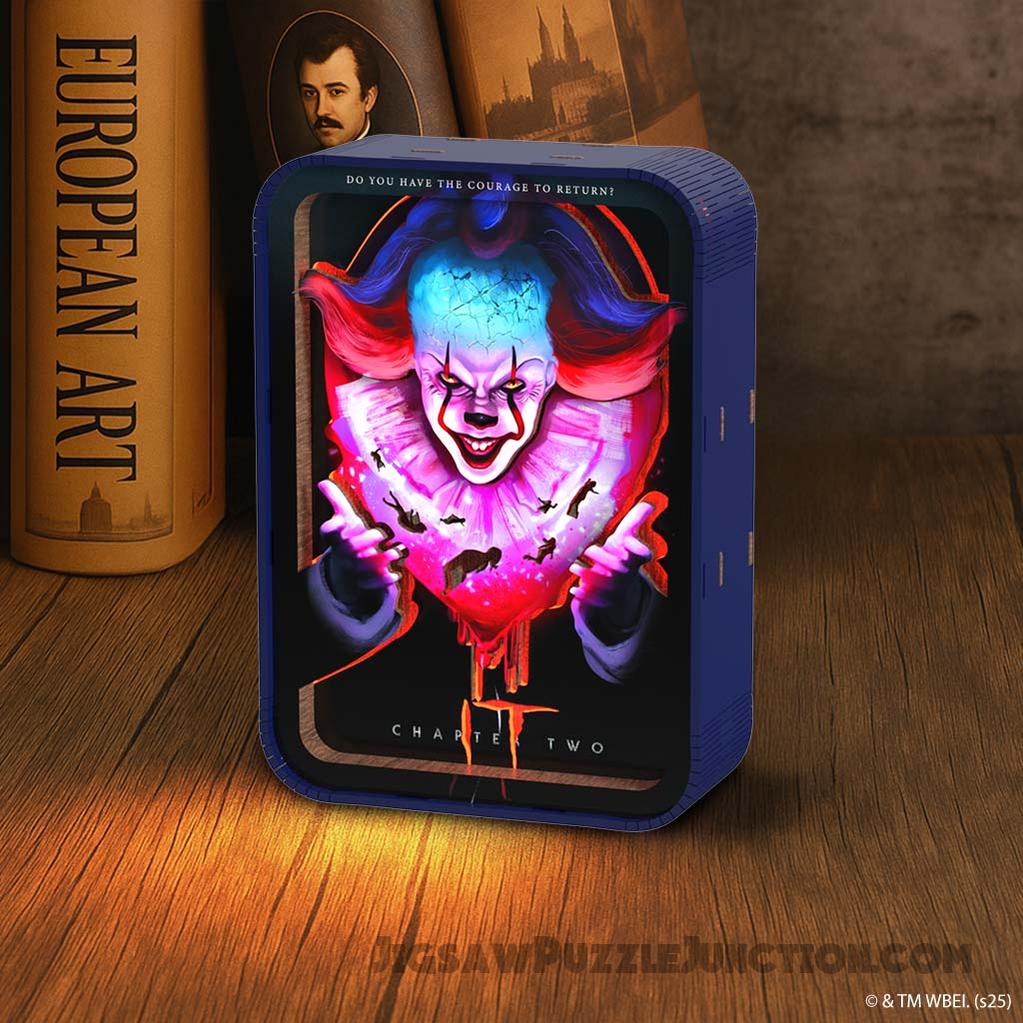 Pennywise - 3D DIY Wooden Puzzle Night Lamp