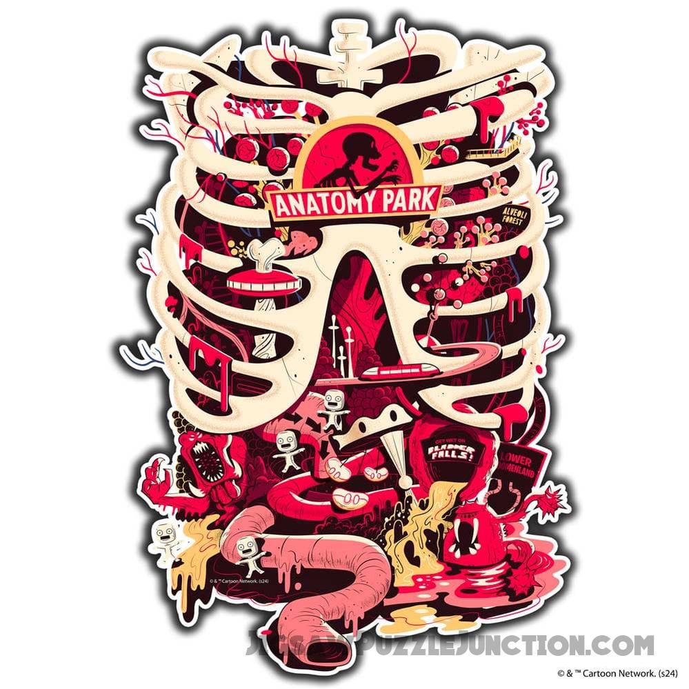 Rick and Morty Anatomy Park - Wooden Jigsaw Puzzle