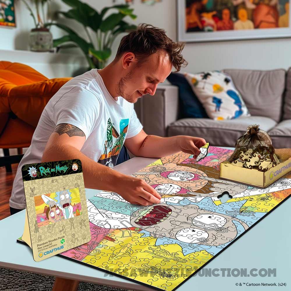 Rick and Morty Look At That - Wooden Jigsaw Puzzle