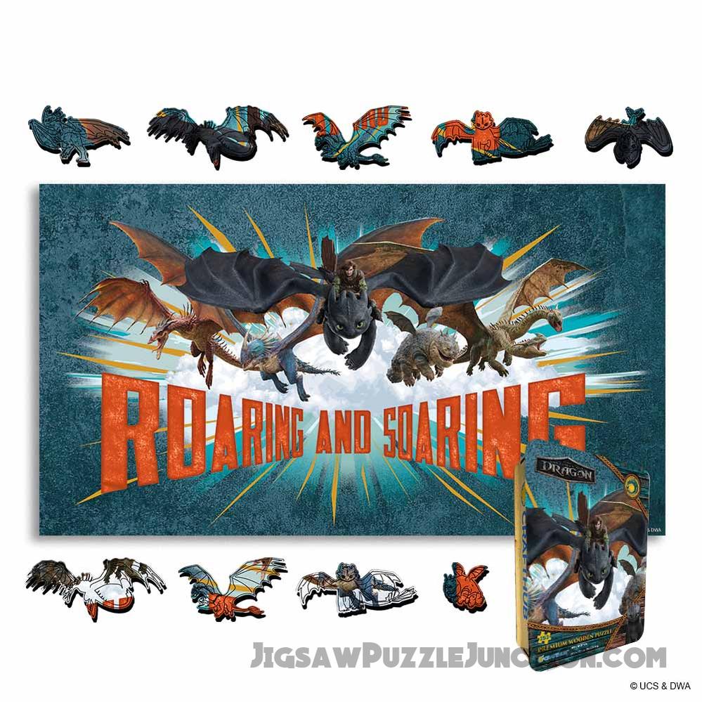 Roaring And Soaring - Wooden Jigsaw Puzzle