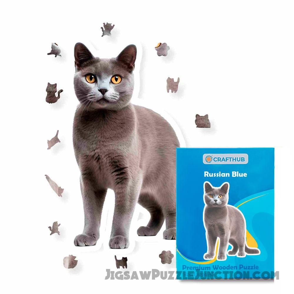 Russian Blue Cat - Jigsaw Puzzle