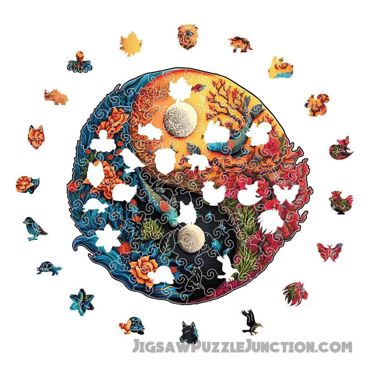 Sea Life Yin Yang - Jigsaw Puzzle