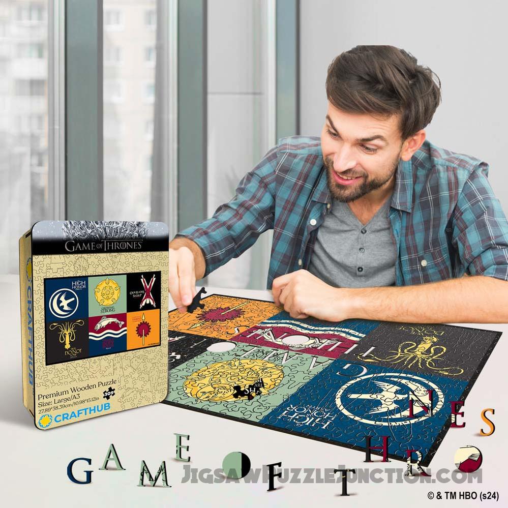 Sigils of the Houses of Westeros - Wooden Jigsaw Puzzle