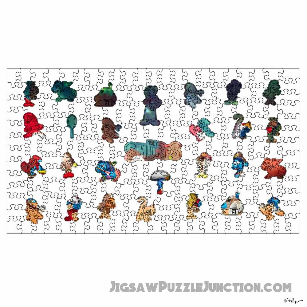 Smurfs' Village - Wooden Jigsaw Puzzle