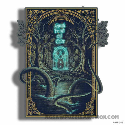 Speak Friend and Enter - Wooden Jigsaw Puzzle