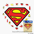 Superman Logo Wooden Jigsaw Puzzle