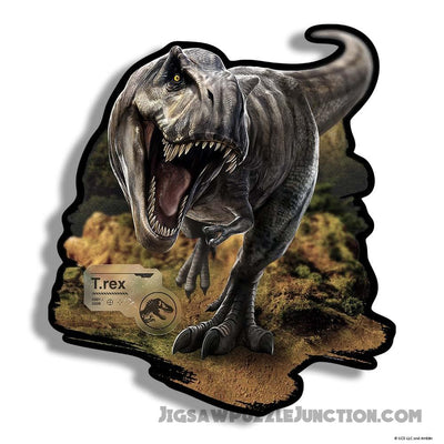 T. rex Rampage - Wooden Jigsaw Puzzle