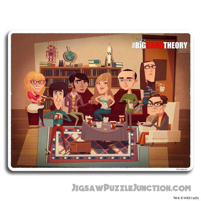 The Big Bang Theory Cartoon - Wooden Jigsaw Puzzle