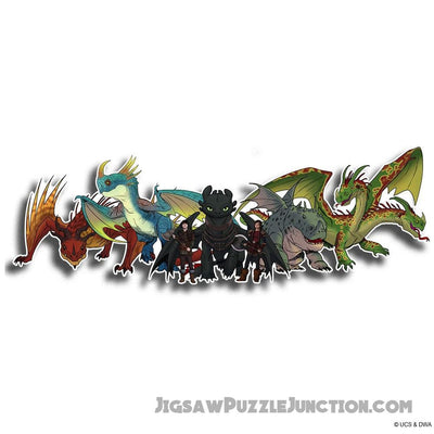 The Dragon Rider Team - Wooden Jigsaw Puzzle