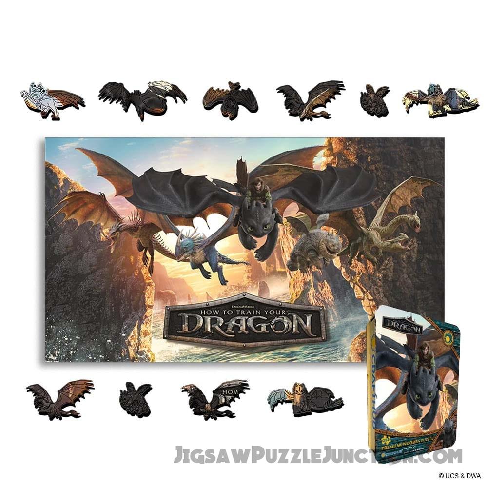 The Dragon Rider - Wooden Jigsaw Puzzle