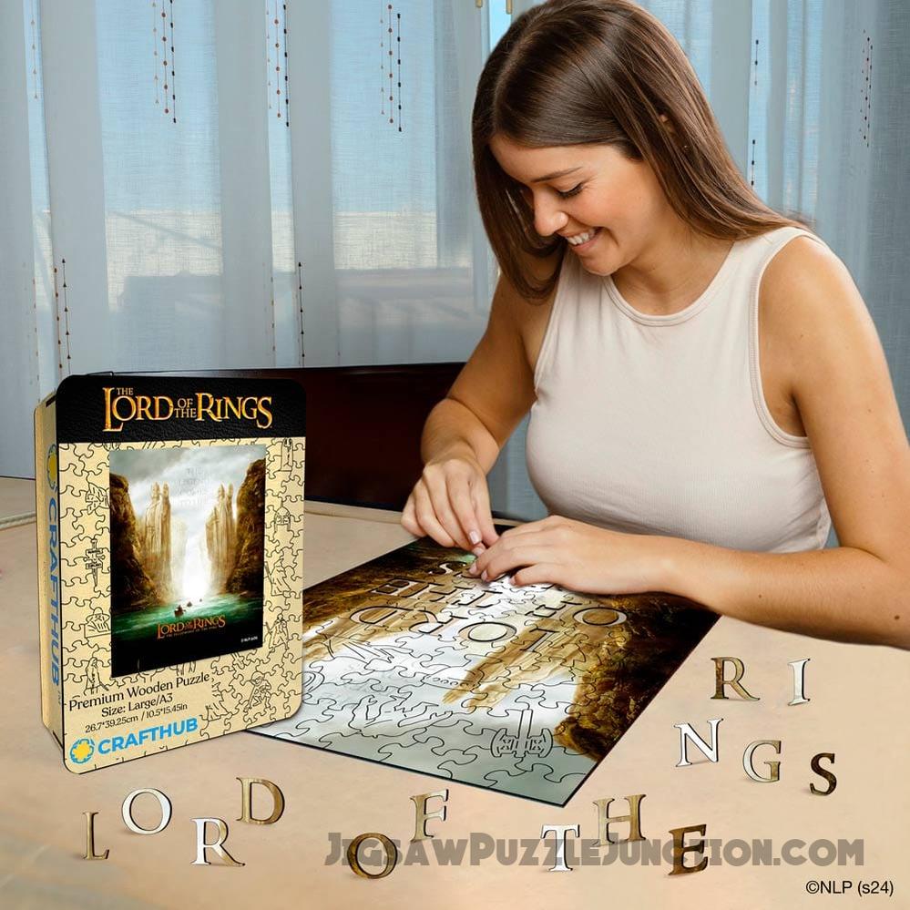 The Gates of Argonath - Wooden Jigsaw Puzzle