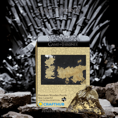 The Westeros Map - Wooden Jigsaw Puzzle