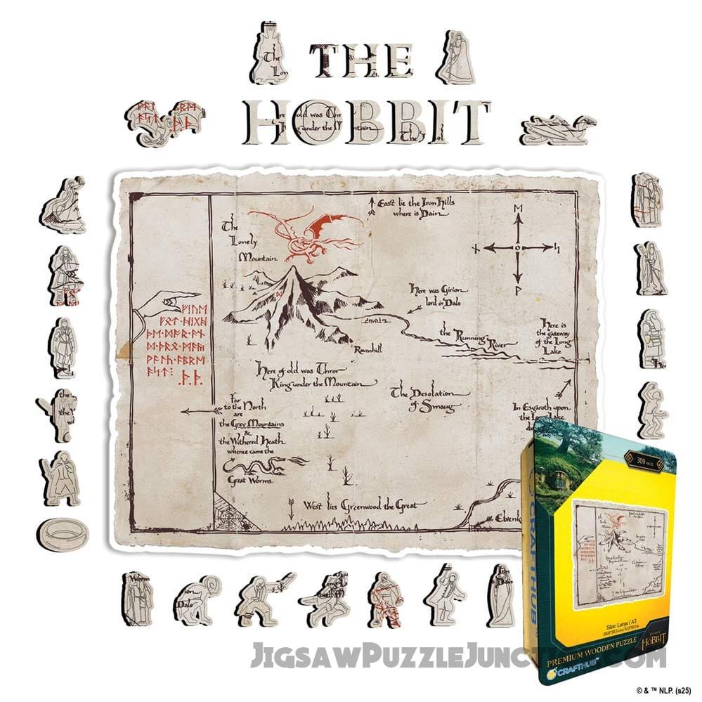 Thrór's Map - Wooden Jigsaw Puzzle