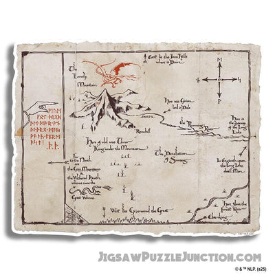 Thrór's Map - Wooden Jigsaw Puzzle
