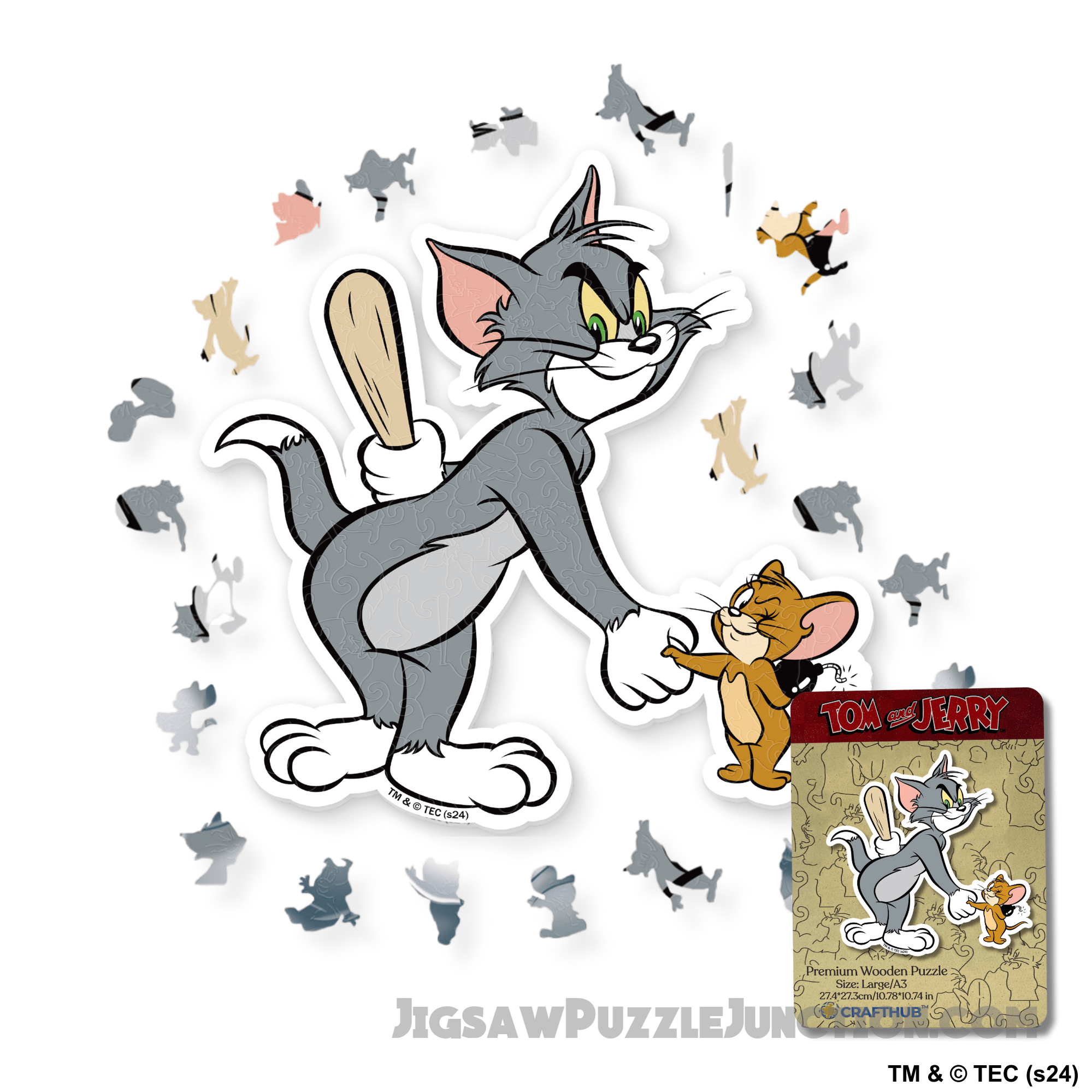 Tom & Jerry Wooden Jigsaw PuzzlesBy Jigsaw Puzzle Junction