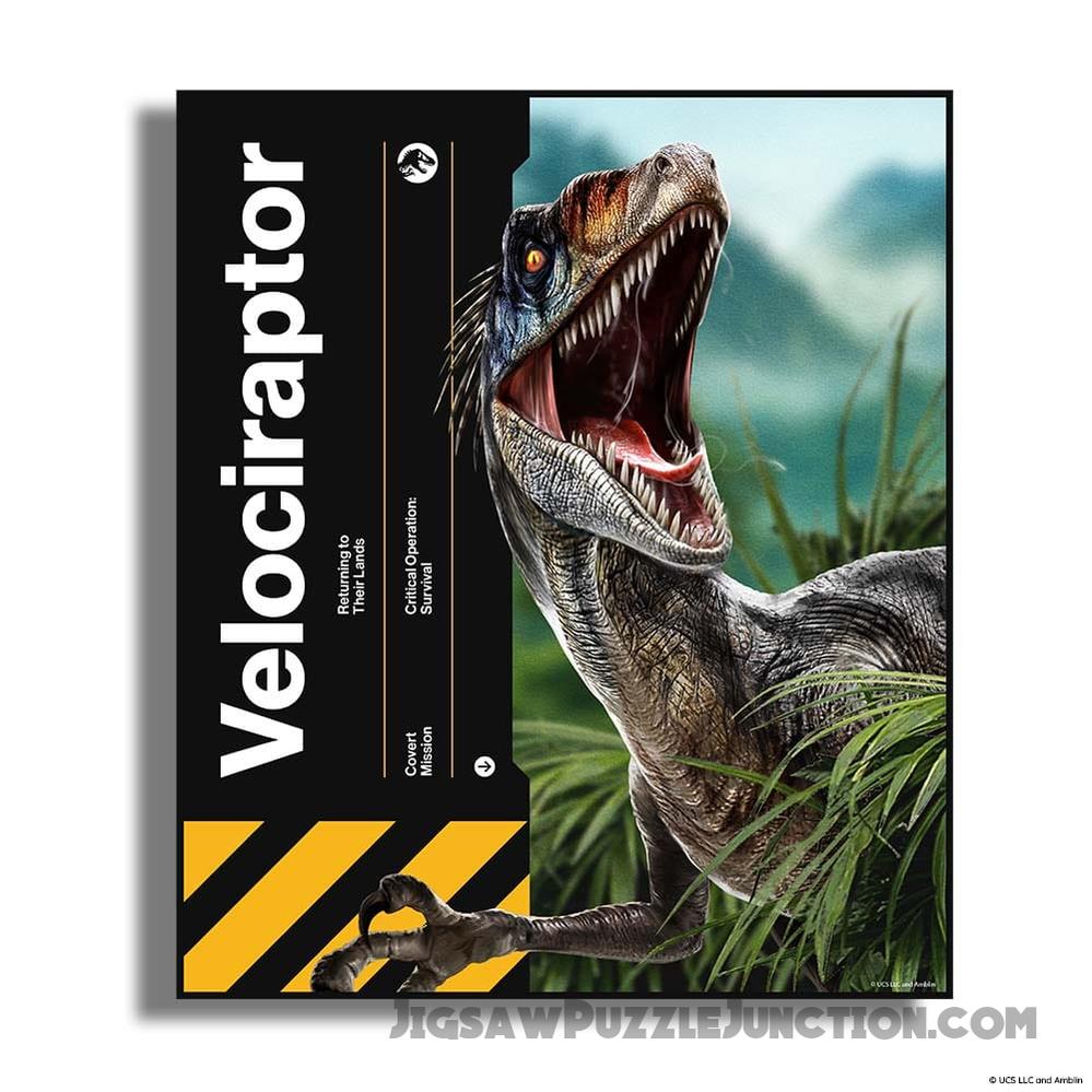 Velociraptor - Wooden Jigsaw PuzzleBy Jigsaw Puzzle Junction