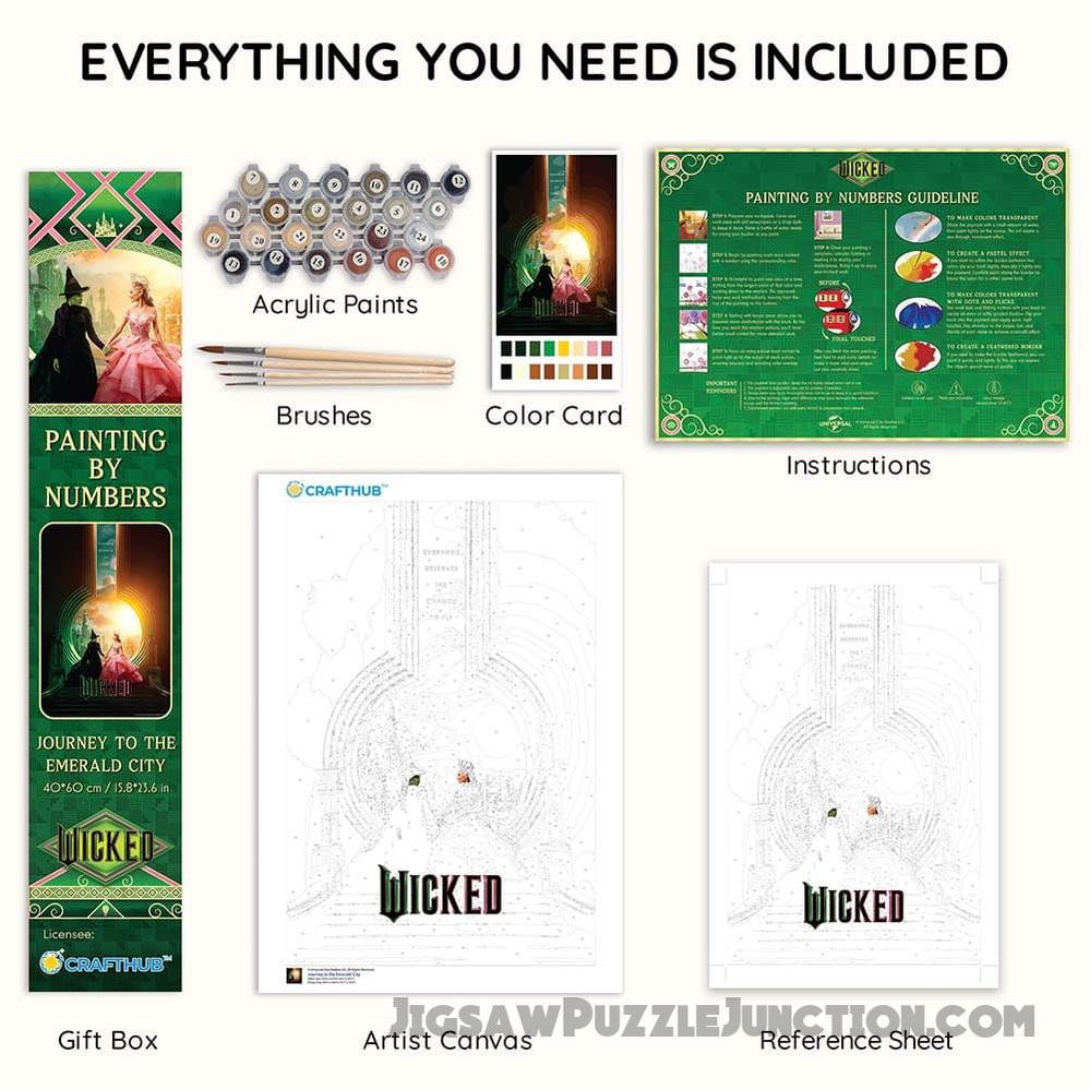 Wicked: Journey to the Emerald City - Paint By Numbers Kit